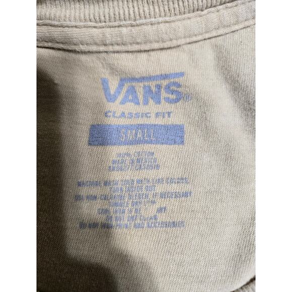 Vans small classic fit men's tan tshirt - Picture 4 of 6
